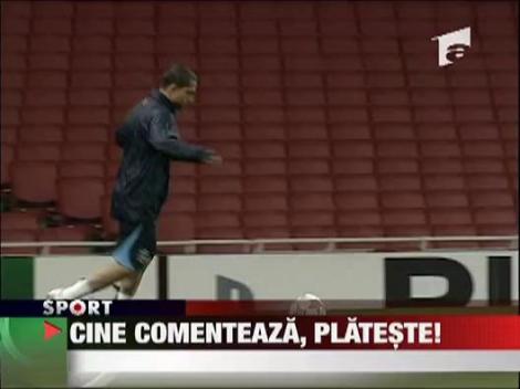 Becali: "Cine comenteaza, merge la echipa a doua!"