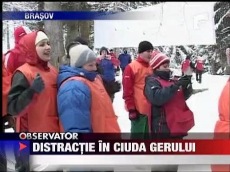 Distractie pe partie in ciuda gerului!