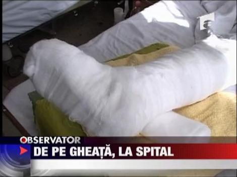 De pe gheata, la spital