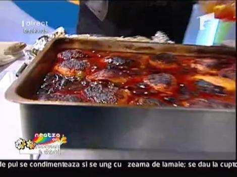 Pui cu masline si spaetzle