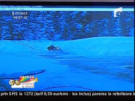 Snowmobilul nu merge de multe ori la apa