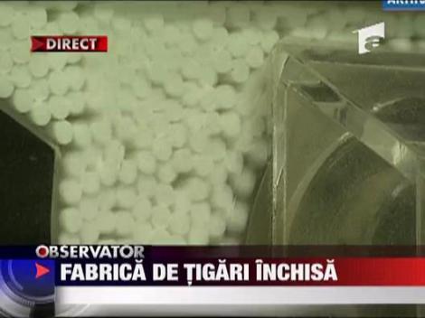 Criza inchide si fabricile de tigari