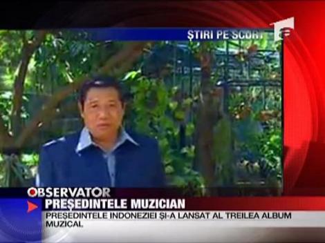 Presedintele Indoneziei si-a lansat album