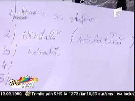 Daniela, Caligrafie si Bucatarie