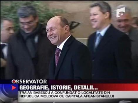 Traian Basescu a confundat Cahulul cu Kabulul