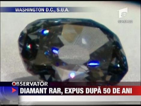 Diamant albastru, expus dupa 50 de ani