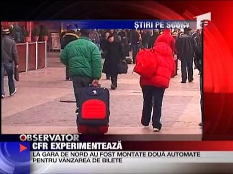 Biletele CFR, de la automate