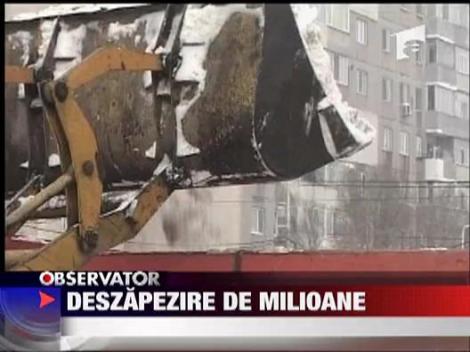 Bucuresti: Deszapezire de milioane, drumuri impracticabile