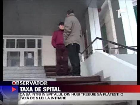 Taxa de intrare in spital