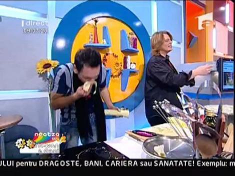 Vezi ce poate face Razvan cu un praz!