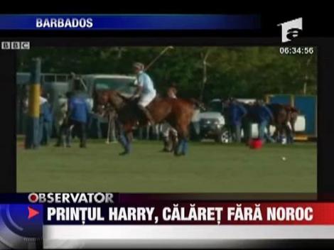 Printul Harry, calaret fara noroc