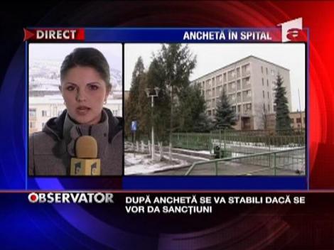 Ancheta in cazul mortului din spital