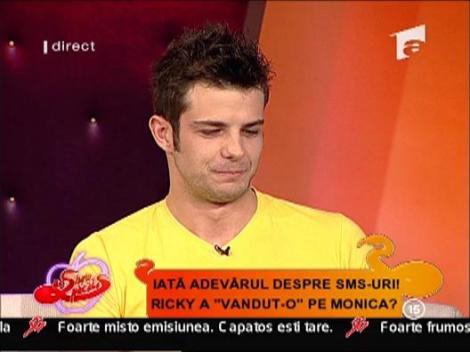 Adrian Artene, despre sms-urile dintre Monica si Ricky