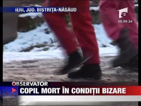 Copil mort in conditii bizare