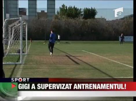 Becali, supervizor la antrenament