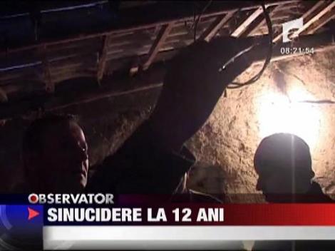 S-a spanzurat la 12 ani