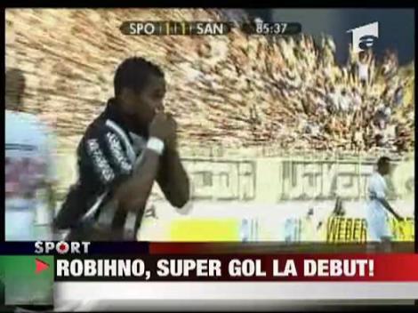 Robinho, super gol la debut