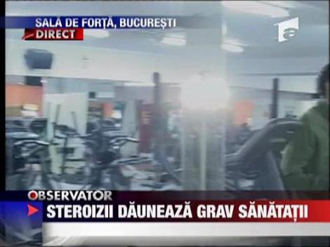 Culturist cu muschii explodati