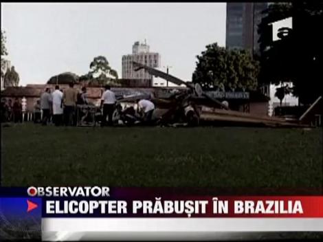 Elicopter prabusit in Brazilia