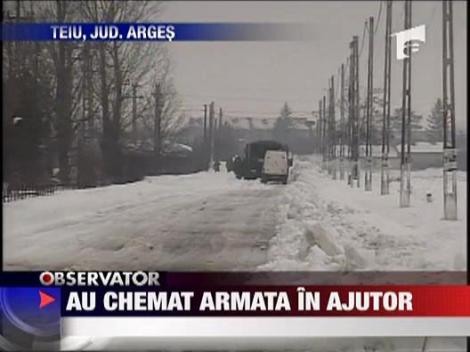 La Teiu, au chemat armata in ajutor