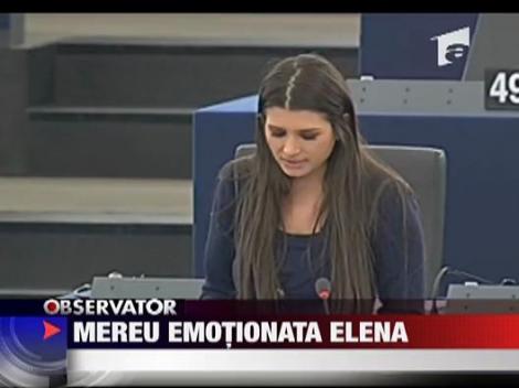 Elena Basescu are emotii in Parlamentul European