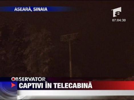 Captivi in telecabina