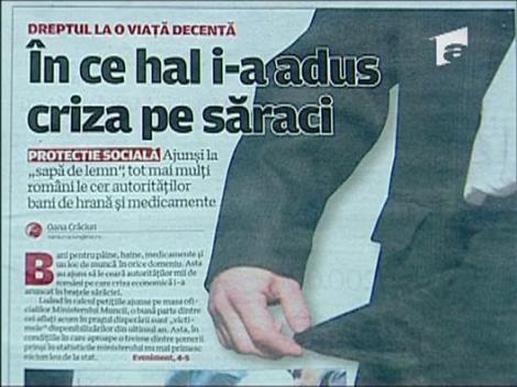 Criza ii nenoroceste pe saraci, dar Boc e pozitiv