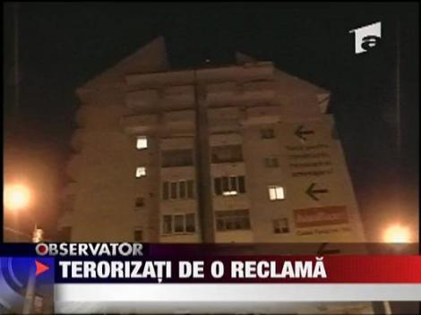 Clujeni terorizati de o reclama luminoasa