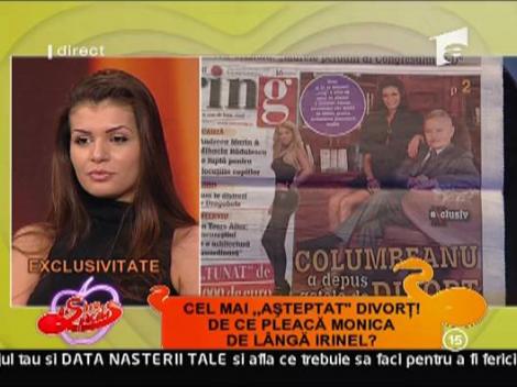 Ring: "99.99% Irinel divorteaza de Monica"