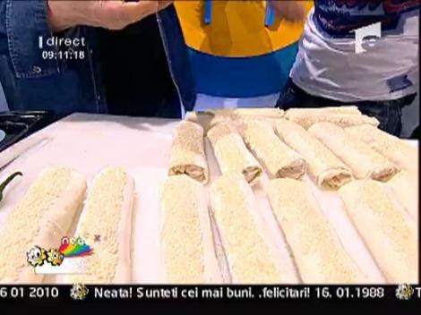 Vladut a gatit legume in mantou crocant