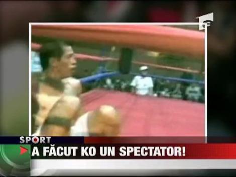 A facut K.O. un spectator!