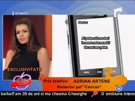 Adi Artene: "Mesajele dintre Monica si Ricky sunt 100% adevarate"
