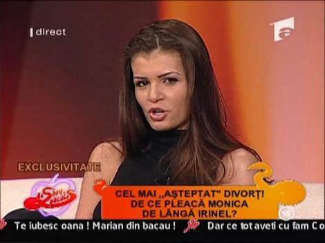 Adi Artene: "Monica s-a lasat pipaita de un negru"