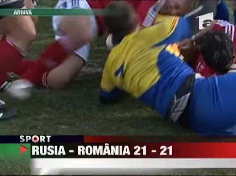 Rugby/ Rusia - Romania 21-21
