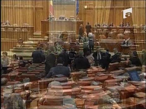 Scandal si insulte in Parlament pe legea functionarilor publici