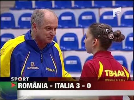 Tenis de masa/ Romania - Italia 3-0