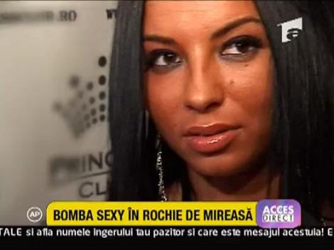 Bomba Sexy, in rochie de mireasa