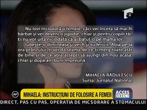 Mihaela Radulescu te invata cum sa te comporti cu femeile
