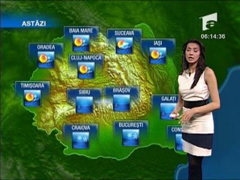 Vremea zilei de 09 martie - Temperaturi scazute, viscol si ninsori