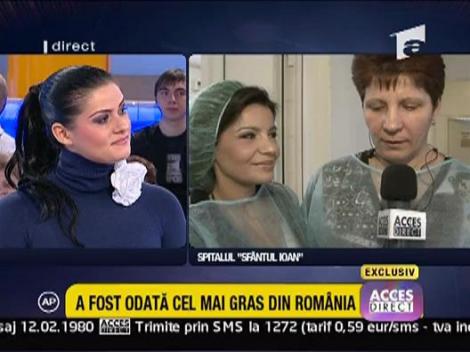 Primul interviu cu cel mai gras roman, dupa operatie