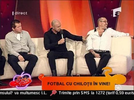 Fotbal cu chilotii in vine! Gigi Becali si Mihai Stoica
