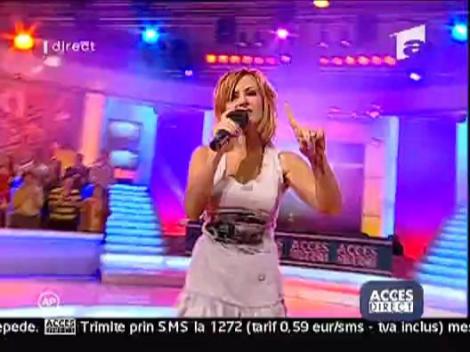 Daniela Gyorfi a cantat la Acces Direct