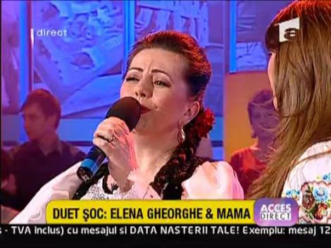 Elena Gheorghe canta alaturi de mama ei