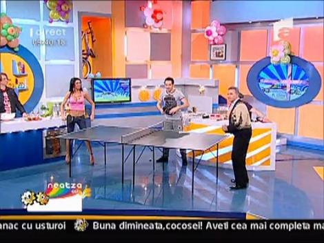 Daniela Crudu vs. Constantin Enceanu la tenis de masa