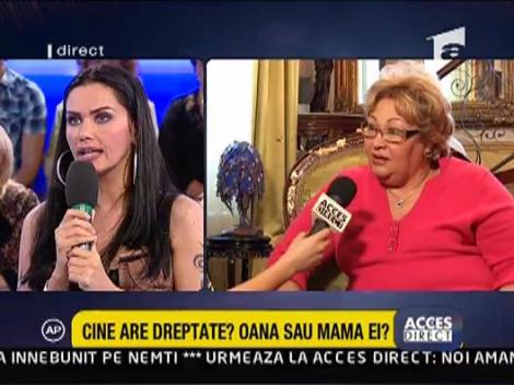 Oana se leaga de aspectul fizic al mamei sale