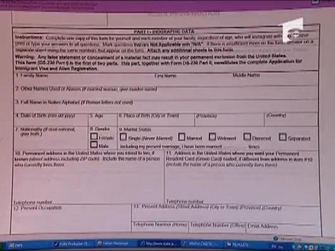 Formular electronic pentru viza in Statele Unite