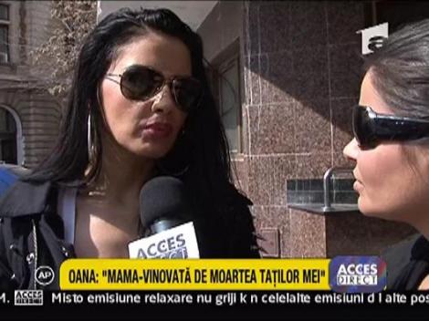 Oana a lacrimat cand vorbea despre tatal ei adoptiv