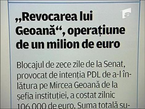 Badea despre "debarcarea" lui Geoana de la sefia Senatului
