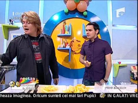 Vladut a gatit budinca cu stafide