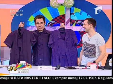 Vezi care e explicatia camasilor violete ale lui Razvan si Dani!